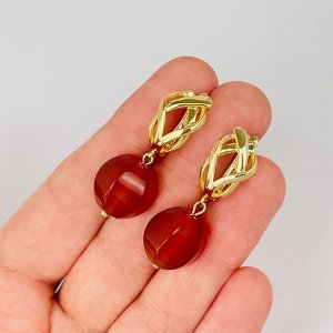 Серьги из Сердолика