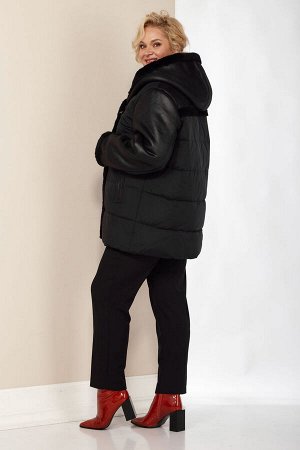 Куртка Куртка SHETTI 2132 черный 
Состав: ПЭ-100%;
Сезон: Осень-Зима
Рост: 164

Очень необычная стильная куртка из нежной приятной ткани, выстеганной на высококачественном утеплителе Био-пух, который