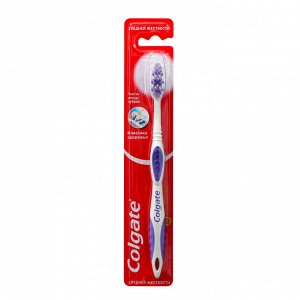 Зубная щетка Colgate Классик плюс, средней жесткости, микс