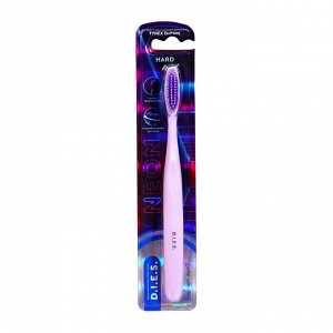 Зубная щетка D.I.E.S. Neon, жесткая, фиолетовая