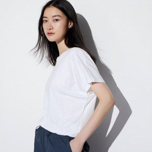 UNIQLO - свободная футболка Airism - 00 WHITE