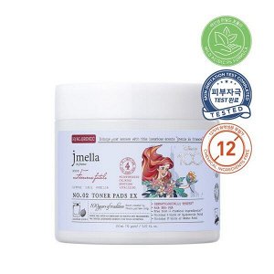 JMELLA IN FRANCE FEMME FATALE TONER EX PADS x DISNEY 100 Парфюмированные очищающие педы для лица «Роковая женщина» (Ариэль) 70шт