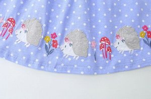 Платье с коротким рукавом для девочек