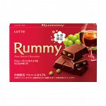 Шоколад Rummy с начинкой из изюма и ликёра, Lotte 78г,