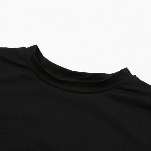 Платье женское со сборкой MINAKU: Casual Collection цвет черный, р-р
