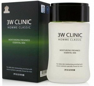 3W Тоник увлажн. д/мужчин "Homme classic Moisturizing Freshness Essential Skin" 150мл,50шт,Арт-14980