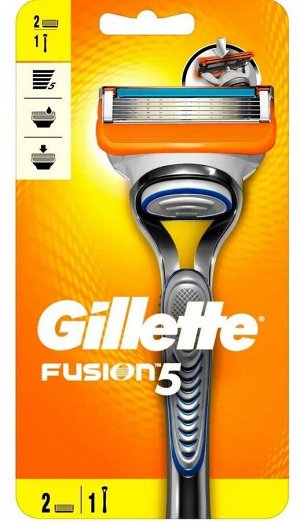 Бритва Gillette Fusion с 2 сменными кассетами