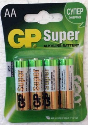 Батарейки GP LR 6 15A Super Alkal к-т 4шт