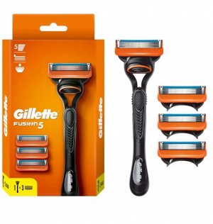 Бритвенный станок Gillette Fusion5, с 4 сменными кассетами