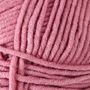 Пряжа для вязания спицами, крючком YarnArt, Jeans plus, 55% хлопок, 45% акрил, 160 м/100 г, (65 пыльная роза)