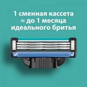 Бритвенный станок GILLETTE Mach3 с 1 кассетой