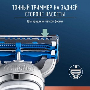 Бритвенный станок King C. Gillette, 1 кассета для чувствительных участков