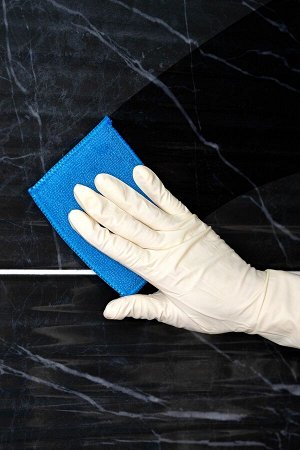 Набор губок-салфеток арт.9004-024 "Антижир" и "Скраб" из микрофибры 9х12см, 2шт Голубушка