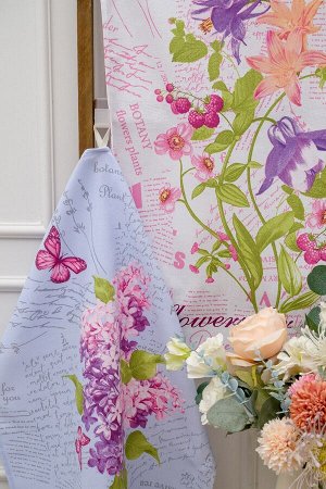 Набор полотенец Цветы и письма