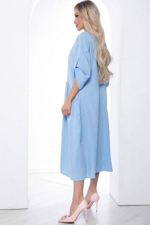 Платье "Индира" (голубое) П8573