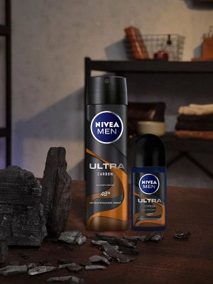 Nivea Дезодорант антиперспирант шариковый Nivea Men ULTRA Carbon антибактериальный эффект Нивея 50 мл