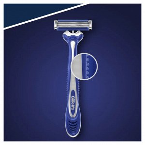 Одноразовый бритвенный станок Gillette Blue3 Comfort, синий, 3 шт