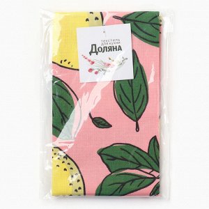 Полотенце кухонное «Доляна» Lemon, 35x60 см, хлопок 100%, 160 г/м²