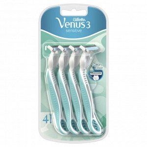 Станок для бритья одноразовый Gillette Venus 3 Sensitive (4 шт)