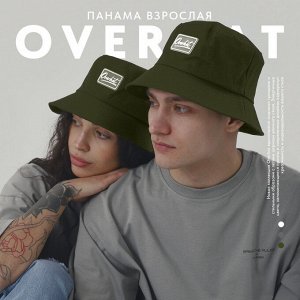 Панама мужская "Overhat", цвет зеленый 56см