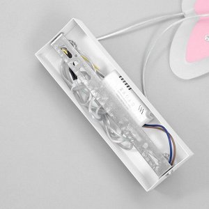 Светильник подвесной "Бабочки" LED 32Вт розовый 35х5х60см