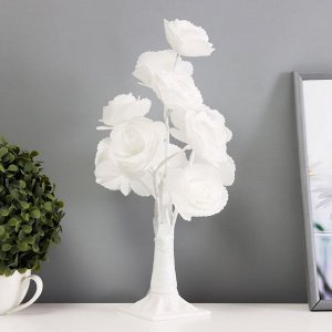 Ночник "Белые розы" LED белый 17x17x34 см