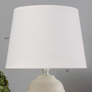 Лампа настольная "Букет" E14 40Вт белый 22х22х37 см RISALUX