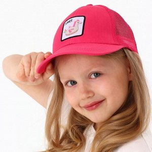 Кепка детская Summer, цвет розовый, р-р 52-54, 5-7 лет