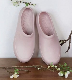 Обувь дачная женская галоши цвет Пудровый