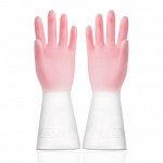Хозяйственные перчатки розовые