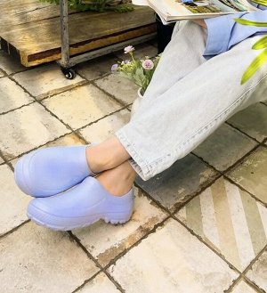 Обувь дачная женская галоши цвет Голубой