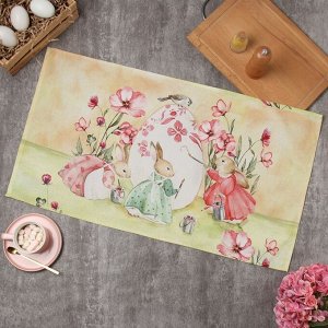 Полотенце Этель «Счастливой Пасхи» 40x73 см, 100% хлопок, саржа 190 г/м²