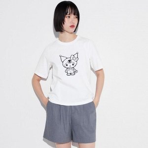 UNIQLO Hello Kitty - хлопковая футболка с принтом