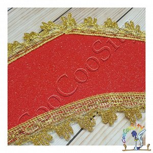 Кокошник Елизавета красный блеск, фоамиран (ТМ Lisena)
