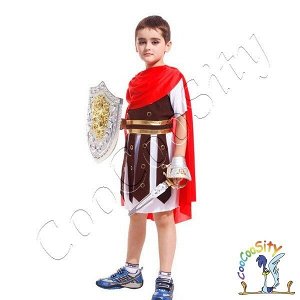 костюм Спартанца, р-р M, рост 110-120 см (туника, плащ)