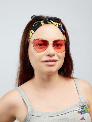 очки Градиент Сердце, красные 13,5х5,5 см