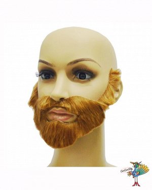 Борода рыжая BEARD, искуственный волос