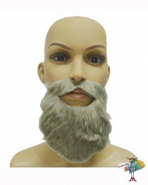 Борода серая BEARD, искуственный волос