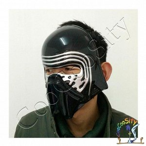 маска Кайло Рен из саги Звездные Войны, черная, тонкий пластик