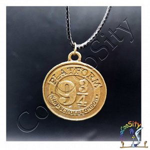 кулон-подвеска на шнурке Платформа 9 и 3 четверти, бронза (Волшебная Вселенная) пакет