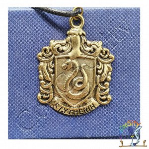 кулон на шнурке герб Слиз-р-ин, бронза (Волшебная Вселенная) пакет