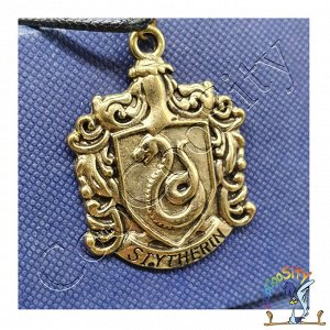 кулон на шнурке герб Слиз-р-ин, бронза (Волшебная Вселенная) пакет