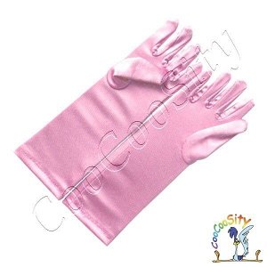 карнавальные перчатки детские, розовые
