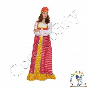 костюм Аленушка в малиновом, (сарафан, кокошник), размер 46-48, рост 170см