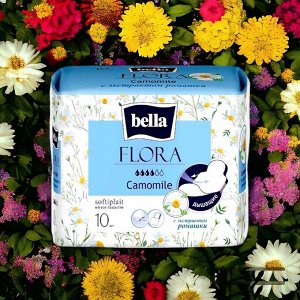 Прокладки гигиенические Bella Flora с экстрактом ромашки 10 шт