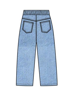 Play today Брюки текстильные джинсовые для девочек