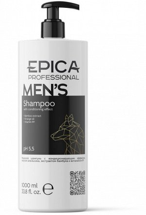 EPICA For Men 3 in 1 Мужской шампунь, гель для душа и кондиционер с охлаждающим эффектом 1000 мл, , шт