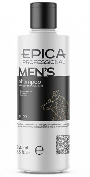 EPICA For Men Мужской шампунь с кондиционирующим эффектом 250 мл, , шт