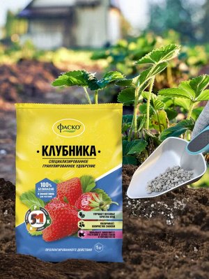 Удобрение минеральное 5М лля Клубники гранулированное сухое 1 кг ФАСКО