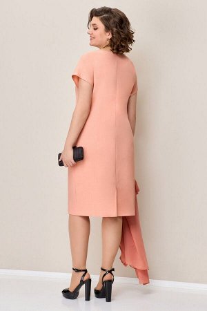 VOLNA 1326 персиковый, Блуза,  Платье